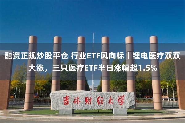 融资正规炒股平仓 行业ETF风向标丨锂电医疗双双大涨，三只医