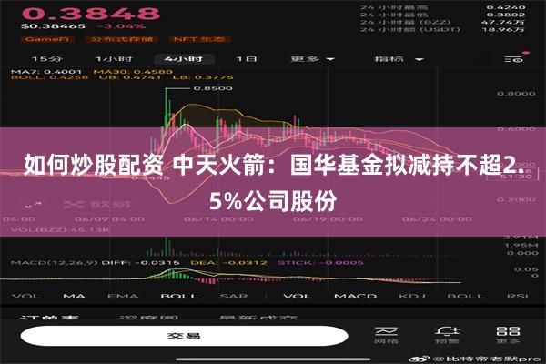 如何炒股配资 中天火箭：国华基金拟减持不超2.5%公司股份